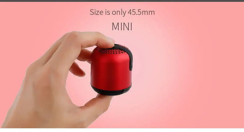Hieha XQ11 cylinder-shaped mini Bluetooth speaker in metal housing with colour options