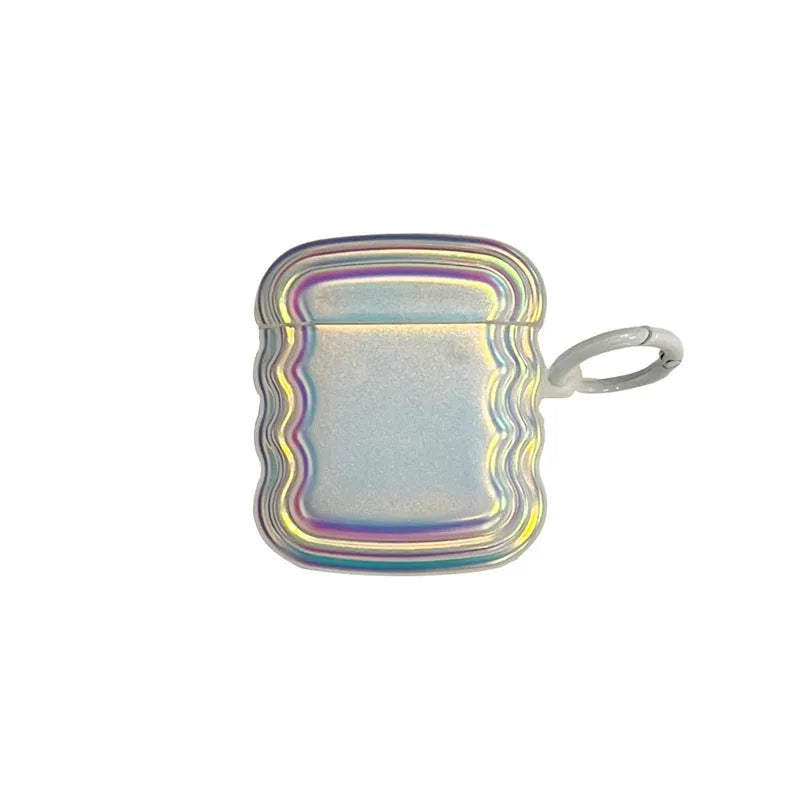 Silicone AirPods protective case with laser magic ring design for multiple AirPods models