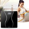 Black electronic body scale for household weight measurement up to 180kg capacity