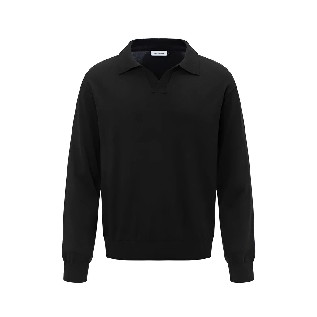 Loose pullover sweater in acrylic blend fabric available in beige, black, and dark grey colours