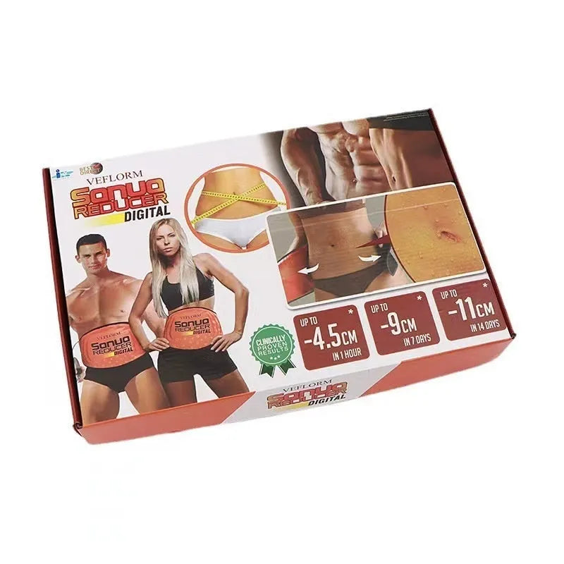 Hot compress waist support belt for sauna massage and fat reduction