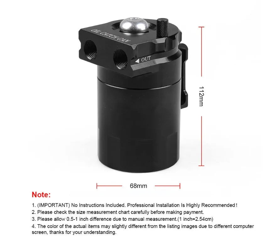Aluminum alloy oil separator for Ford Expedition in black, red, blue, or silver colour options