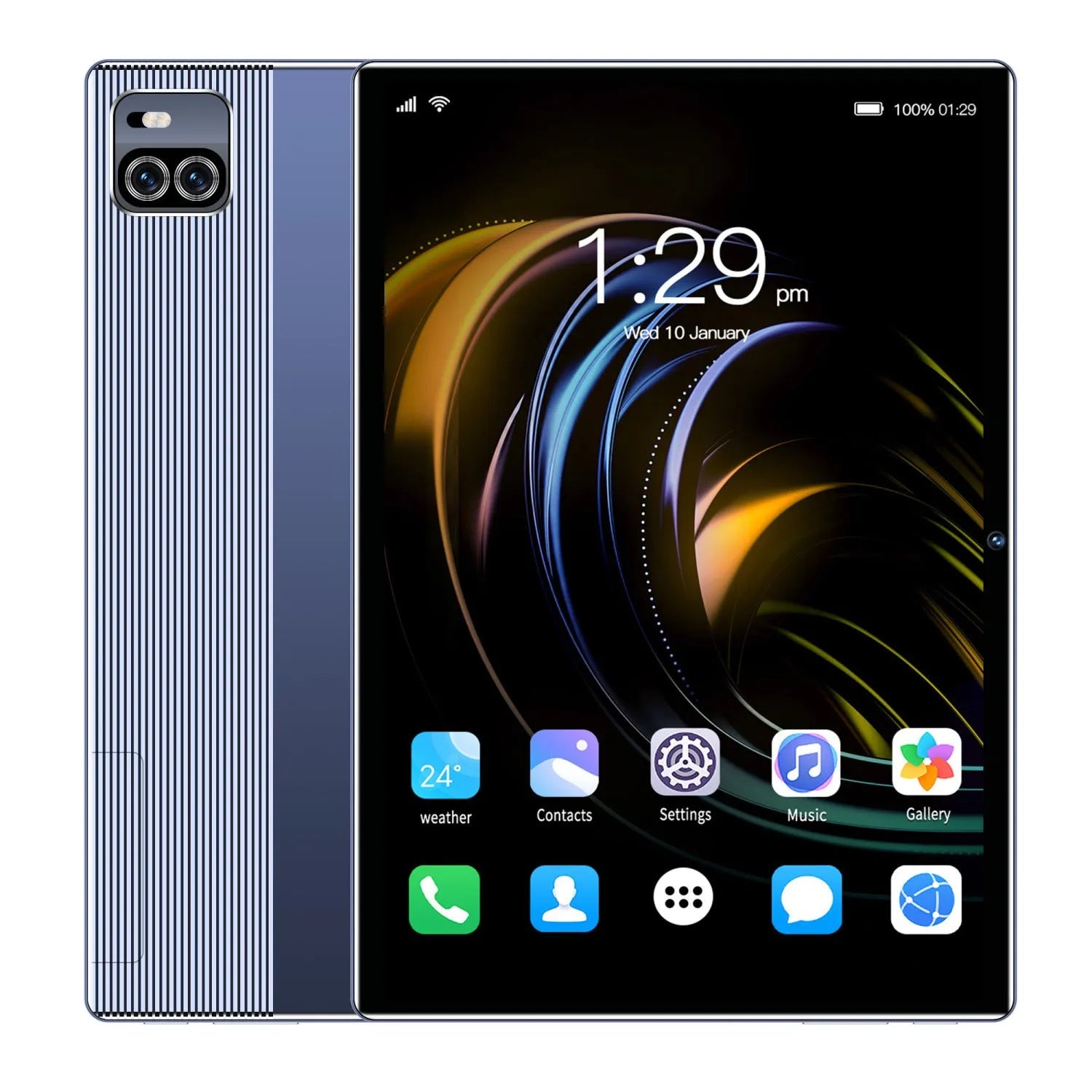 10.1 inch voice call HD smart game tablet in gold, blue, and gray colour options