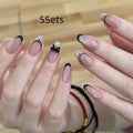 Sweet Girl style press-on false nails with adhesive tabs in a random mix of colours