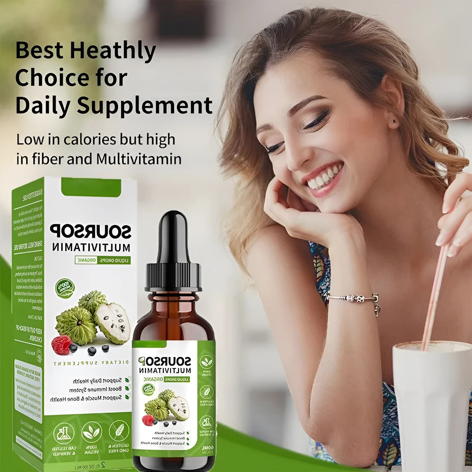 60ml bottle of prickly fruit and lychee flavoured edible care drops for adult use