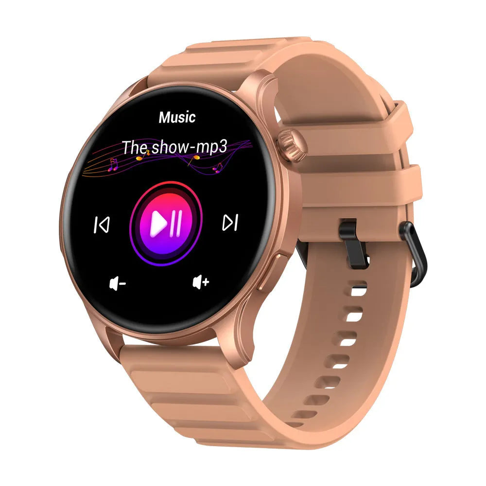 Btalk 3 Pro smart watch with AMOLED display, Bluetooth calling, heart rate and blood oxygen monitoring on a wrist