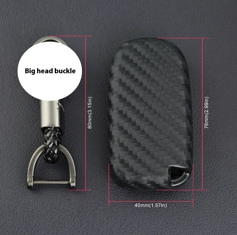 Black silicone protective case for a Dodge Chrysler Fiat car remote key