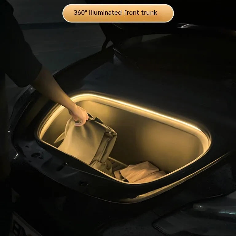 Tesla Model 3 and Model Y front centre console ambience light modification kit in three colour options