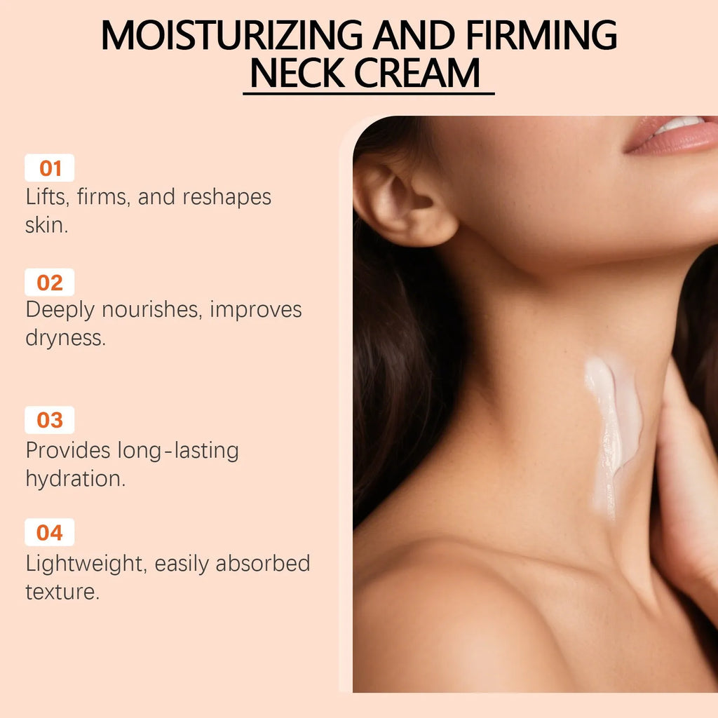 50g neck contour moisturising cream in 6.3cm x 6.3cm x 4.5cm packaging