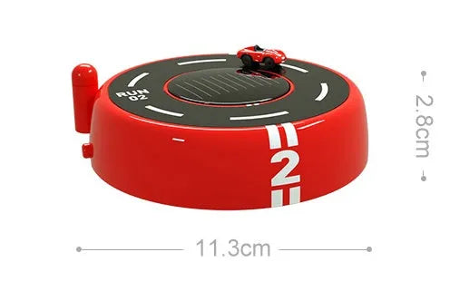 Round car aromatherapy decoration with solar panel in black, red or white colours