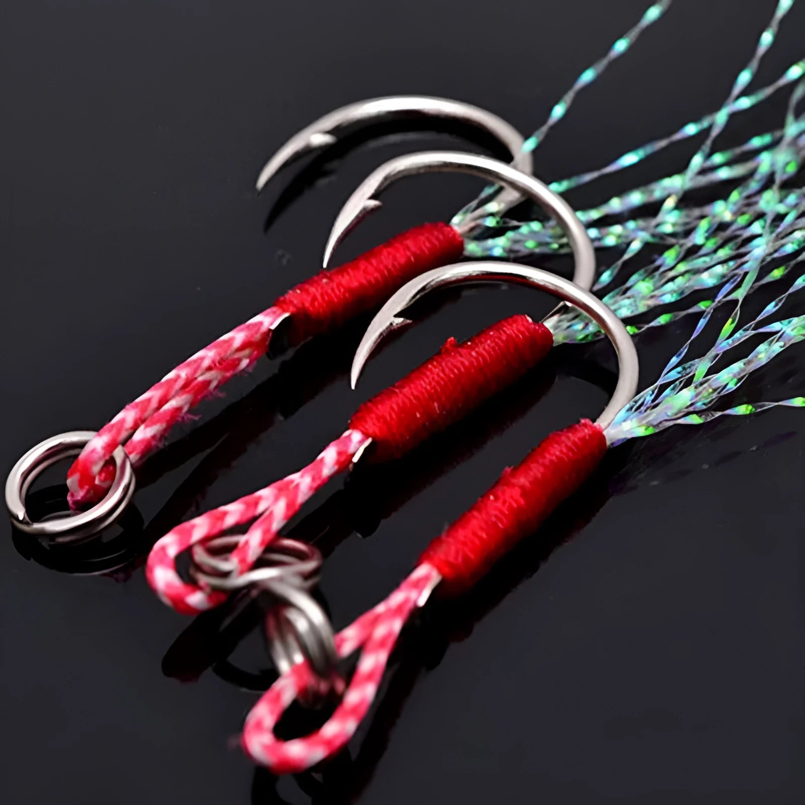 Bright wire iron plate single hook fishhook for sea fishing in multiple sizes