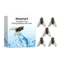 Five small square soft fishing lures with insect imitation design, each measuring 1.5cm.