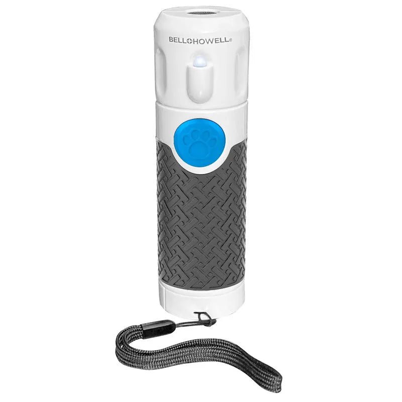 White ABS plastic handheld ultrasonic dog bark trainer device