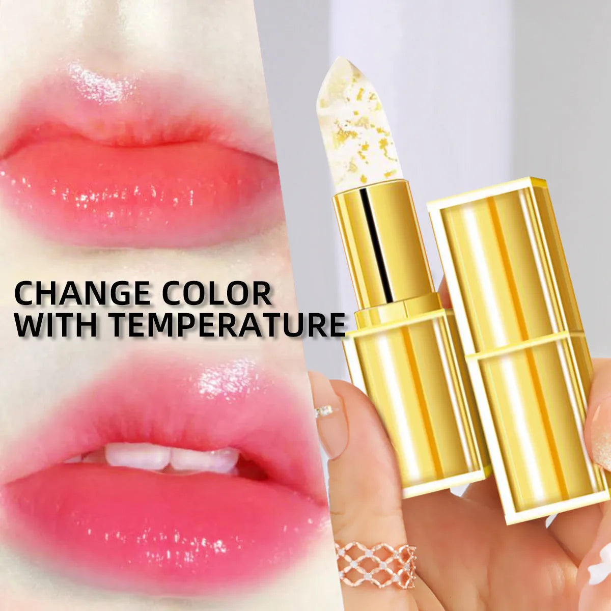 Anti-smudge gilding warm colour-changing lipstick in 3.5g size