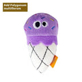 Catnip-filled plush cat toy in food shapes including burrito, cone, cucumber, mushroom, pineapple and pizza styles