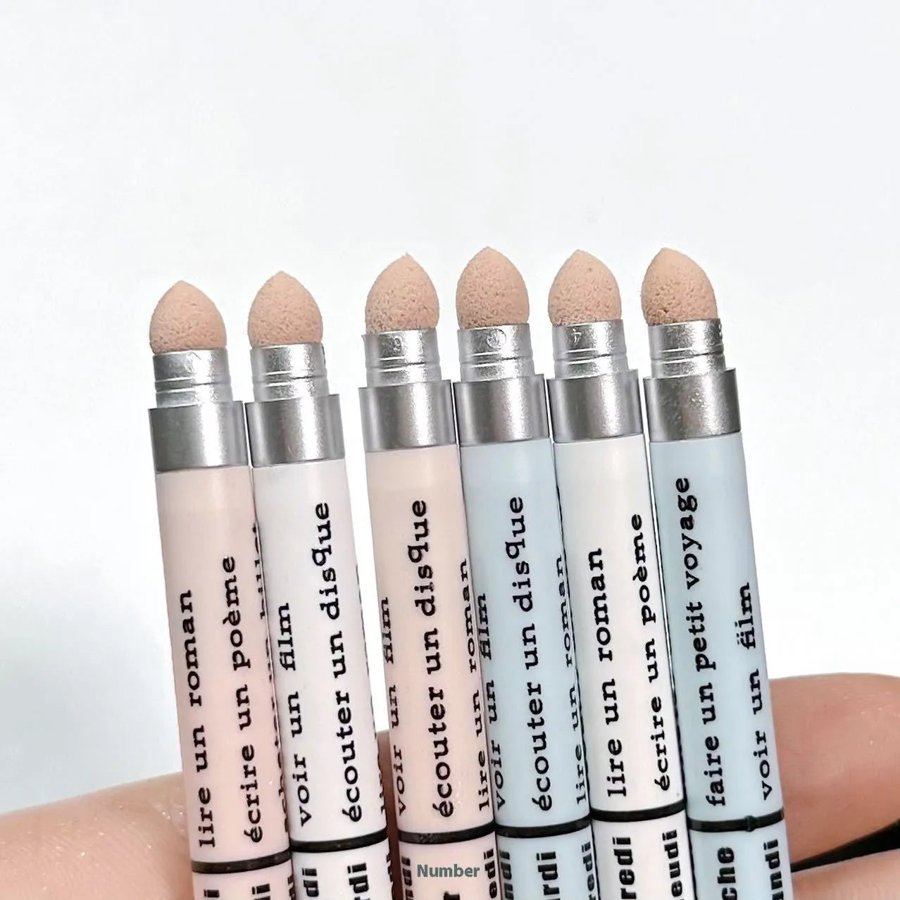 INS style 2-in-1 waterproof eyeliner and eye shadow pen in multiple colour options.