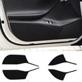 Carbon fibre protective film for Tesla Model S interior door panels showing control layout cutouts