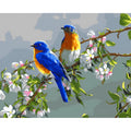 Hand-painted digital oil painting of an animal in idyllic scenery on linen canvas.