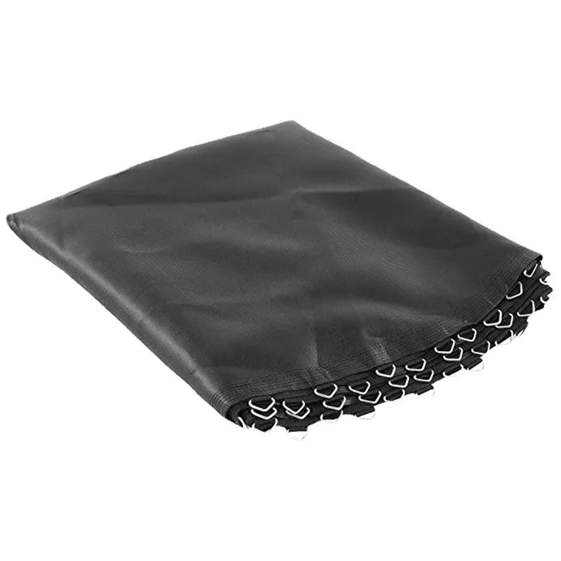 Round polypropylene elastic trampoline fabric with multiple attachment buttons for frame replacement