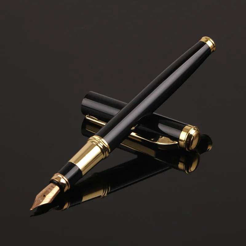 Metal fountain pen with 0.5mm Yijin nib in red and black colour options