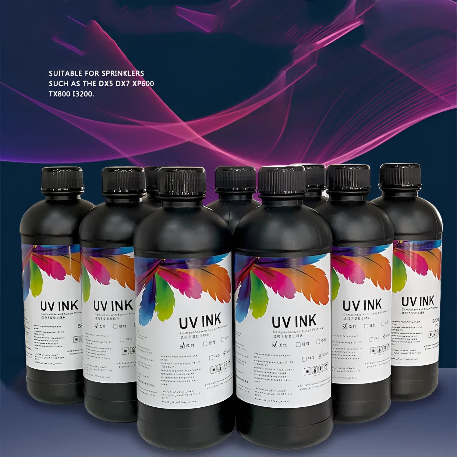500ml Epson UV printer ink bottle for XP600 TX800 and F-series printers