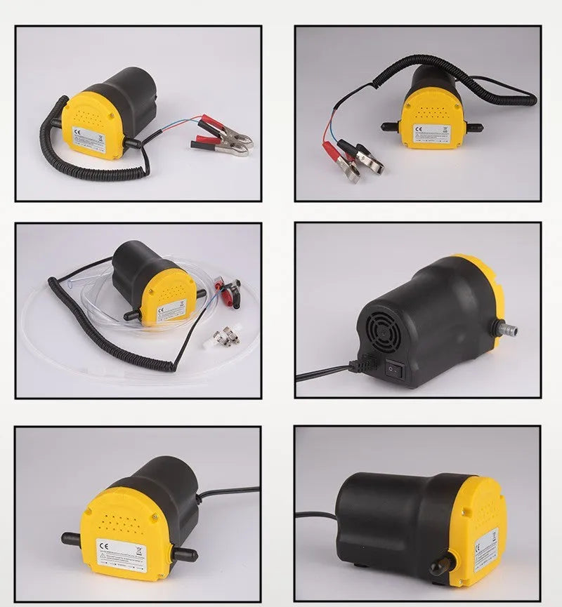 12V electric self-priming oil gear pump with engineering plastic body