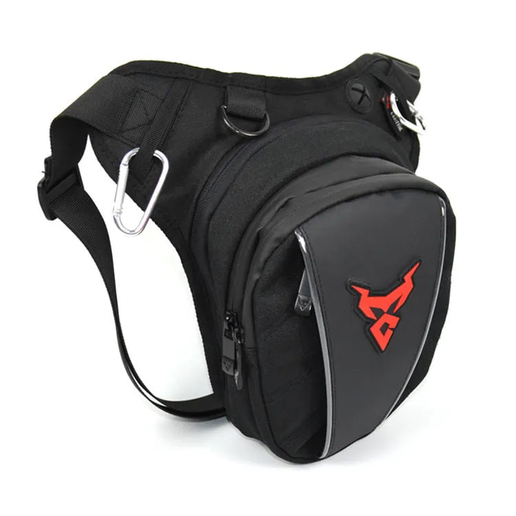 0105MC motorcycle riding leg bag in 1200D Oxford cloth, shown in one of four colours.