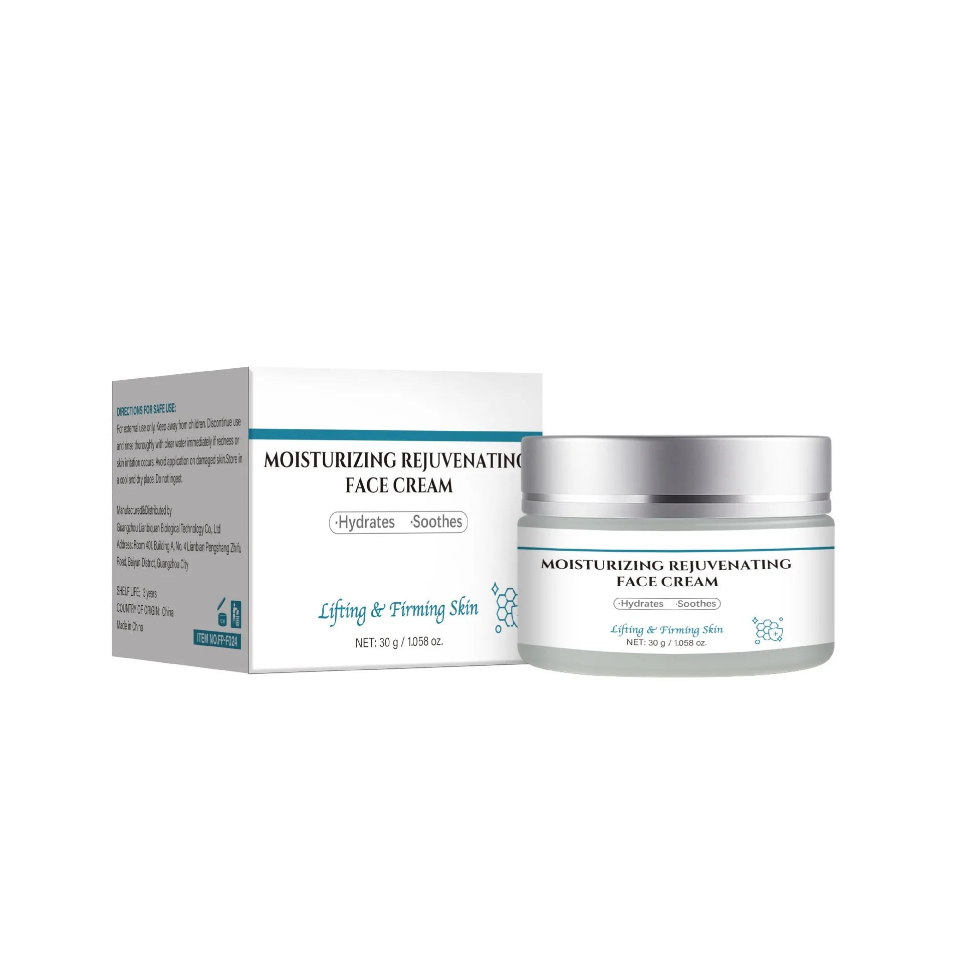 30g anti-aging facial cream in FP-F024 packaging for wrinkle treatment