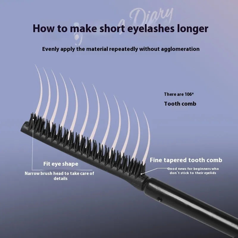 Long curling mascara in black and brown colour options for extended wear and curl retention