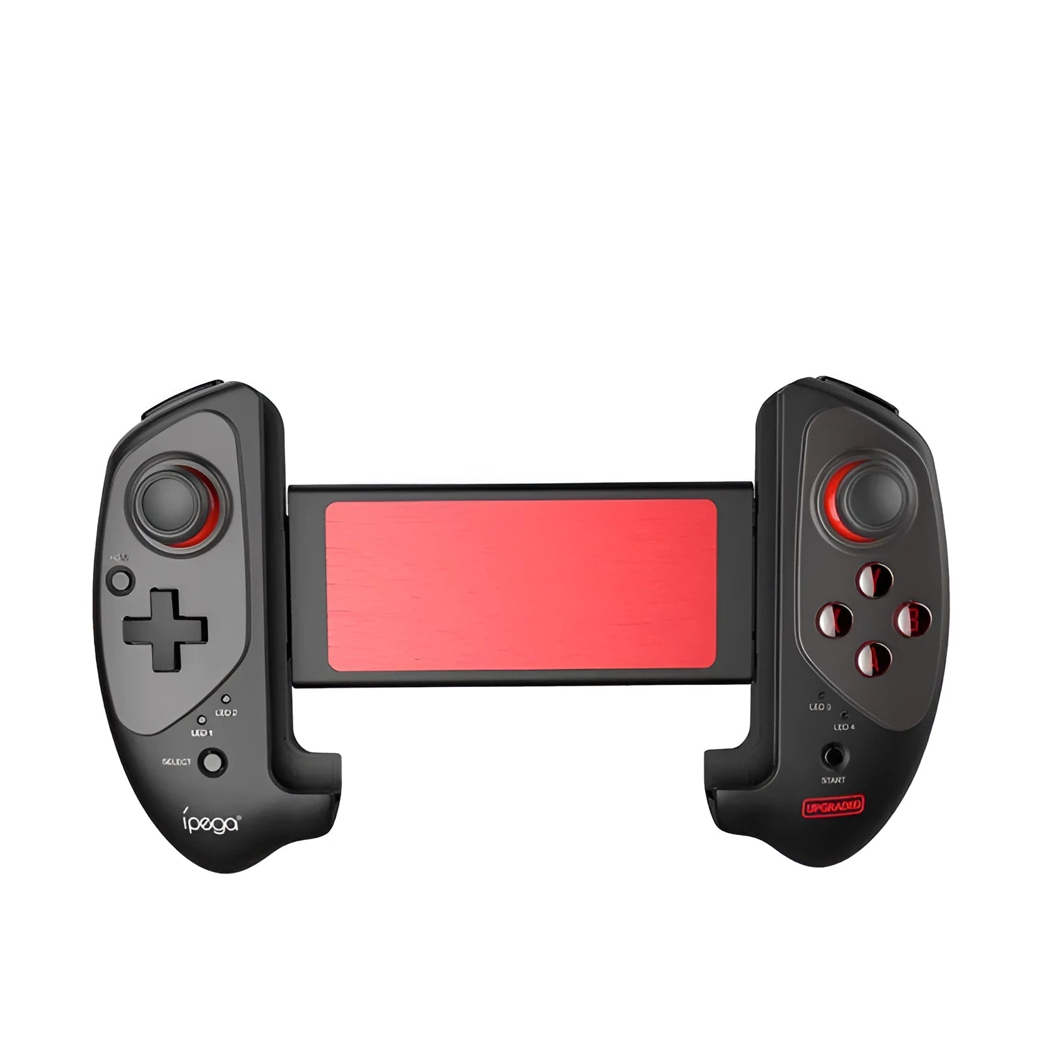 Red telescopic gamepad controller with USB cable for Android iOS PC gaming