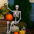 90cm Halloween movable joint skeleton plastic model for outdoor decoration