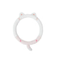 38cm plush winter car steering wheel cover with embroidered animal design