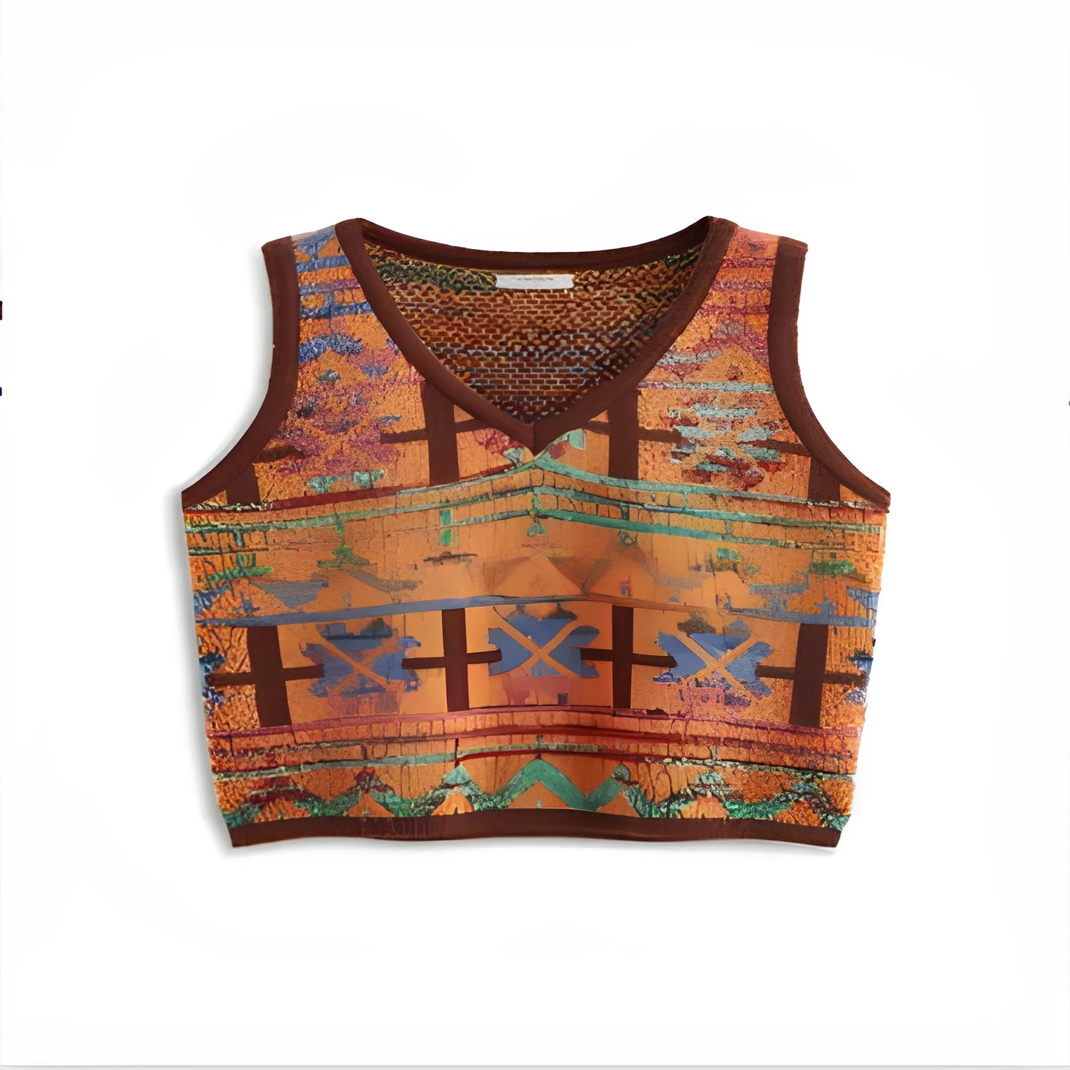 Loose fit round neck short sleeve T-shirt in picture colour, made from bird eye cloth polyester.