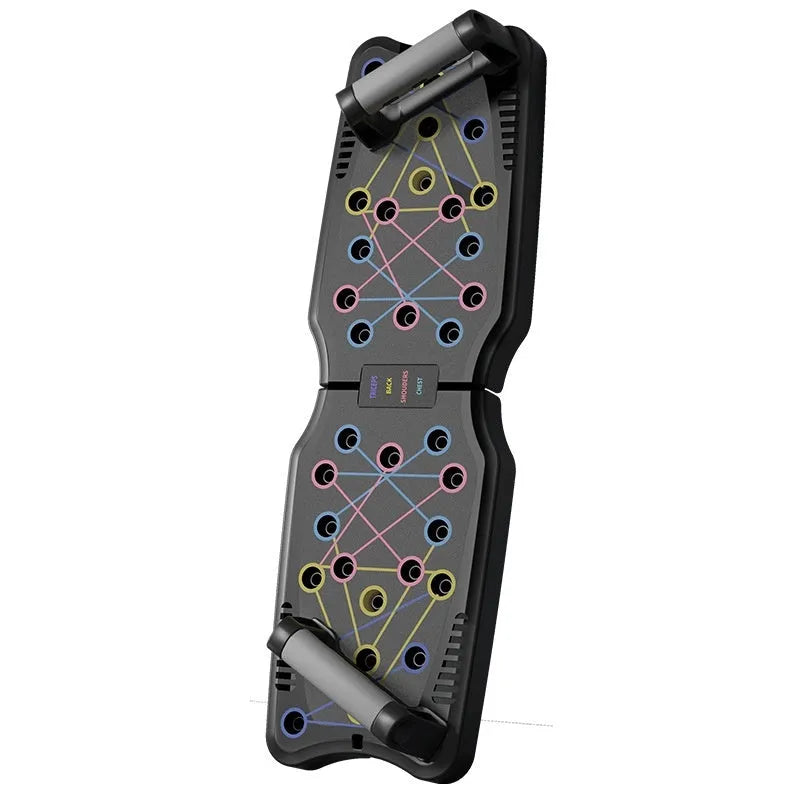 ABS plastic push up support plate for upper body fitness training on a flat surface.