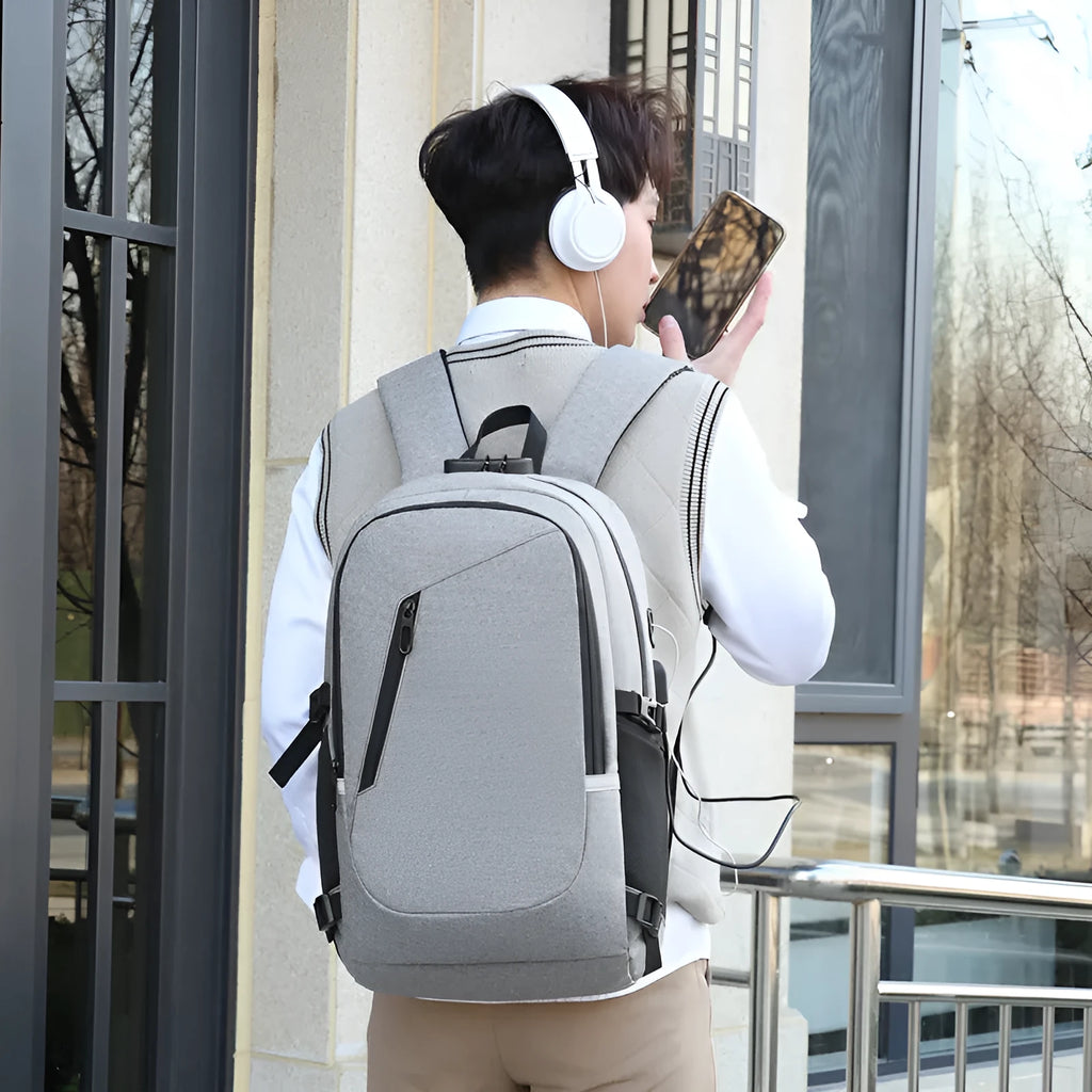 35L Oxford cloth computer backpack in street trend style with laptop compartment
