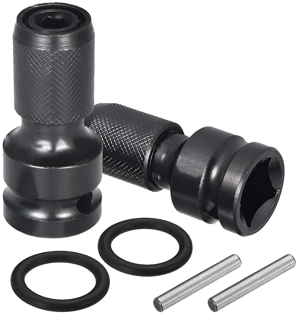 Telescopic scaling bit holder adapter for electric wrench drive conversion