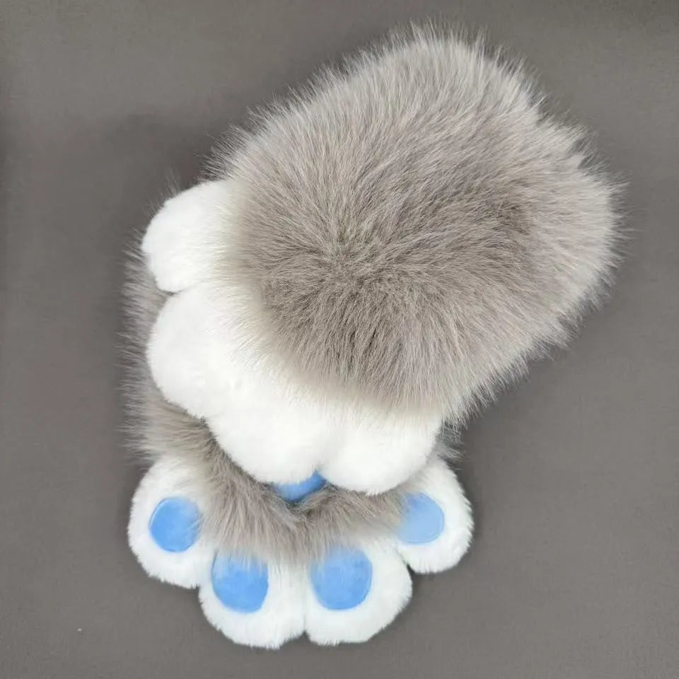 Colourful nylon animal claw cosplay gloves for fancy dress and Halloween costumes.