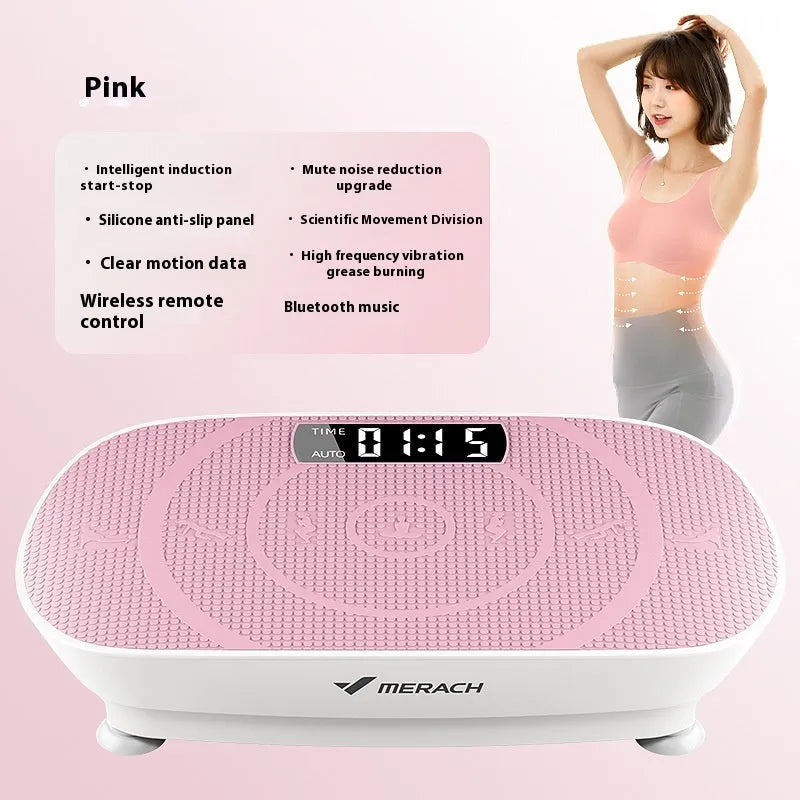 Portable smart power board massage unit in grey or pink colour with 58x38x16cm dimensions