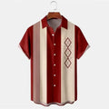Men's slim fit short sleeve shirt with 3D floral digital printing in various colour options