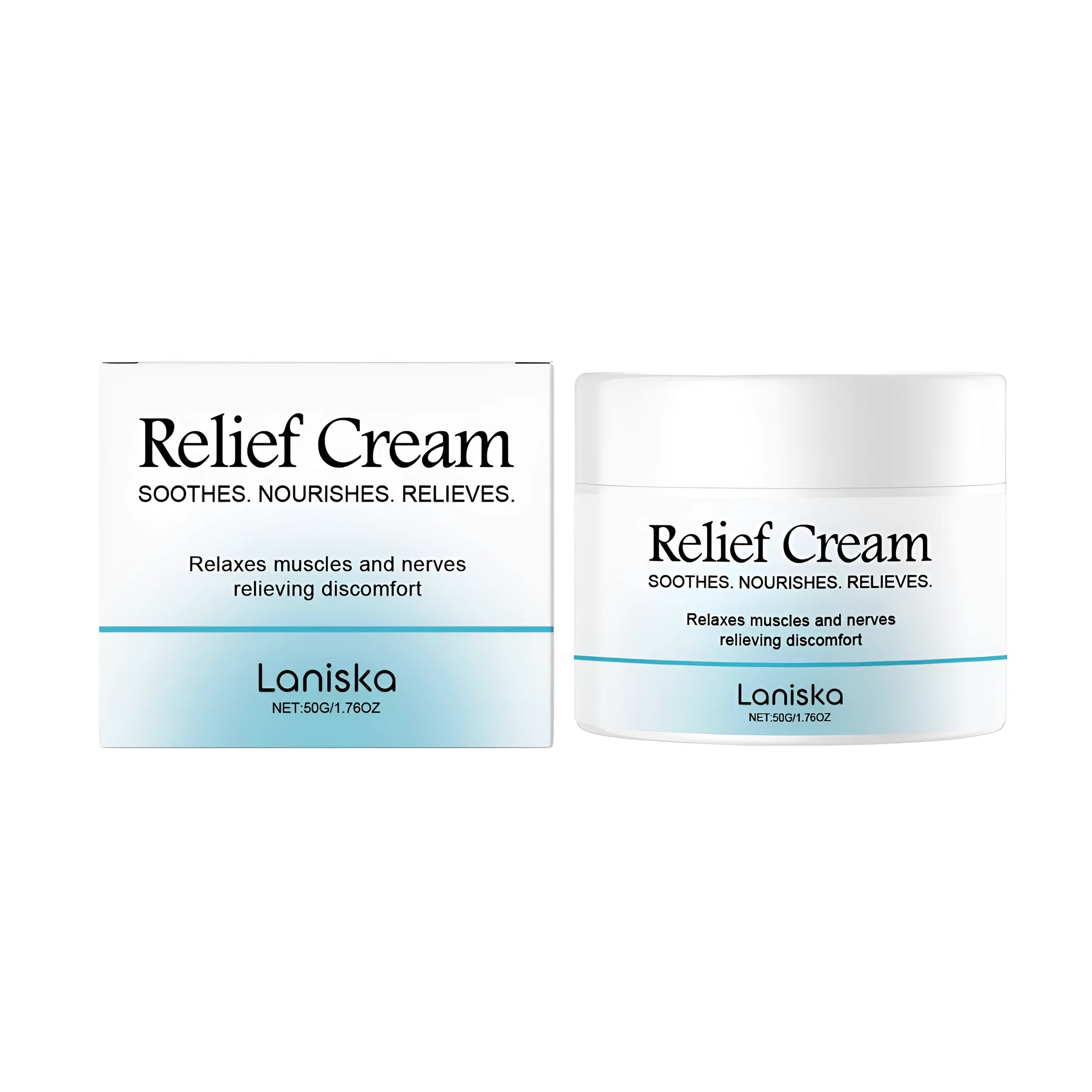 Muscle Relaxation Soothing Cream 50g pot with peppermint leaves and arnica for muscle relief