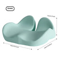 Memory foam office chair cushion in light grey, black or green, 46x43x12cm dimensions