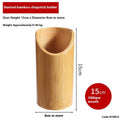 Bamboo chopsticks holder with creative styling for kitchen utensil organisation