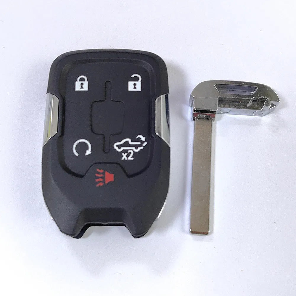 Black ABS plastic 5-key smart key remote control shell for Chevrolet Silverado Sierra 2019-2022