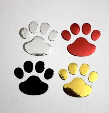 PVC car sticker with hand-shaped brush dog footprints for bumper scratch concealment