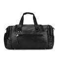 Black large travel shoe bag with separate compartment, dimensions 52cm by 19cm by 27cm.