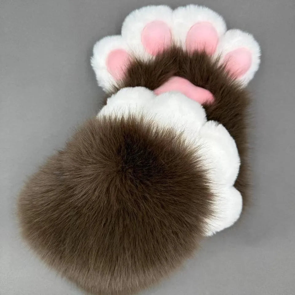 Colourful nylon animal claw cosplay gloves for fancy dress and Halloween costumes.
