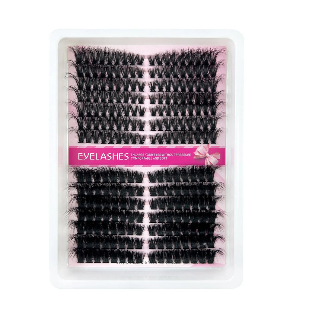 Mixed false eyelash storage case measuring 13.7cm with five specification types