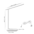 White touch dimming bedside lamp for children's bedroom with USB charging port