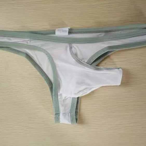 Men's Ice Silk underwear briefs showing elephant nose design in multiple colour options