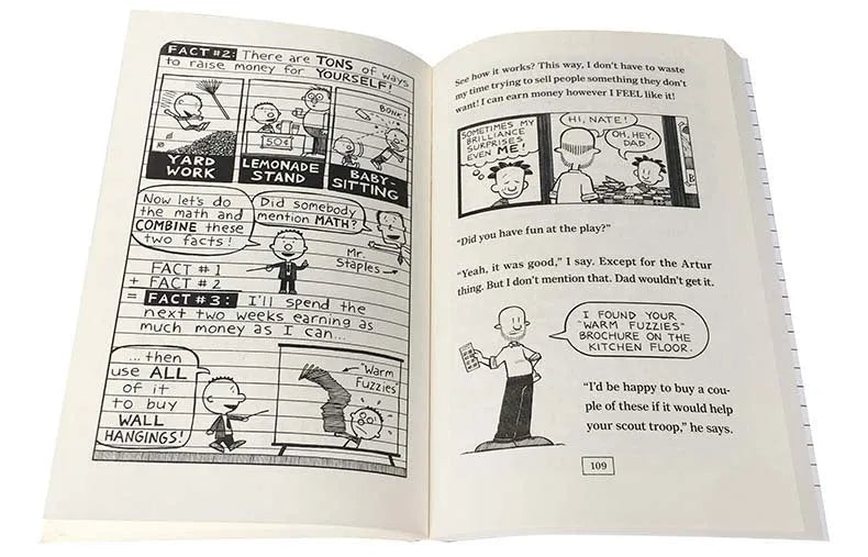 Big Nate 8-book box set cardboard cover with cartoon illustrations of Nate Wright